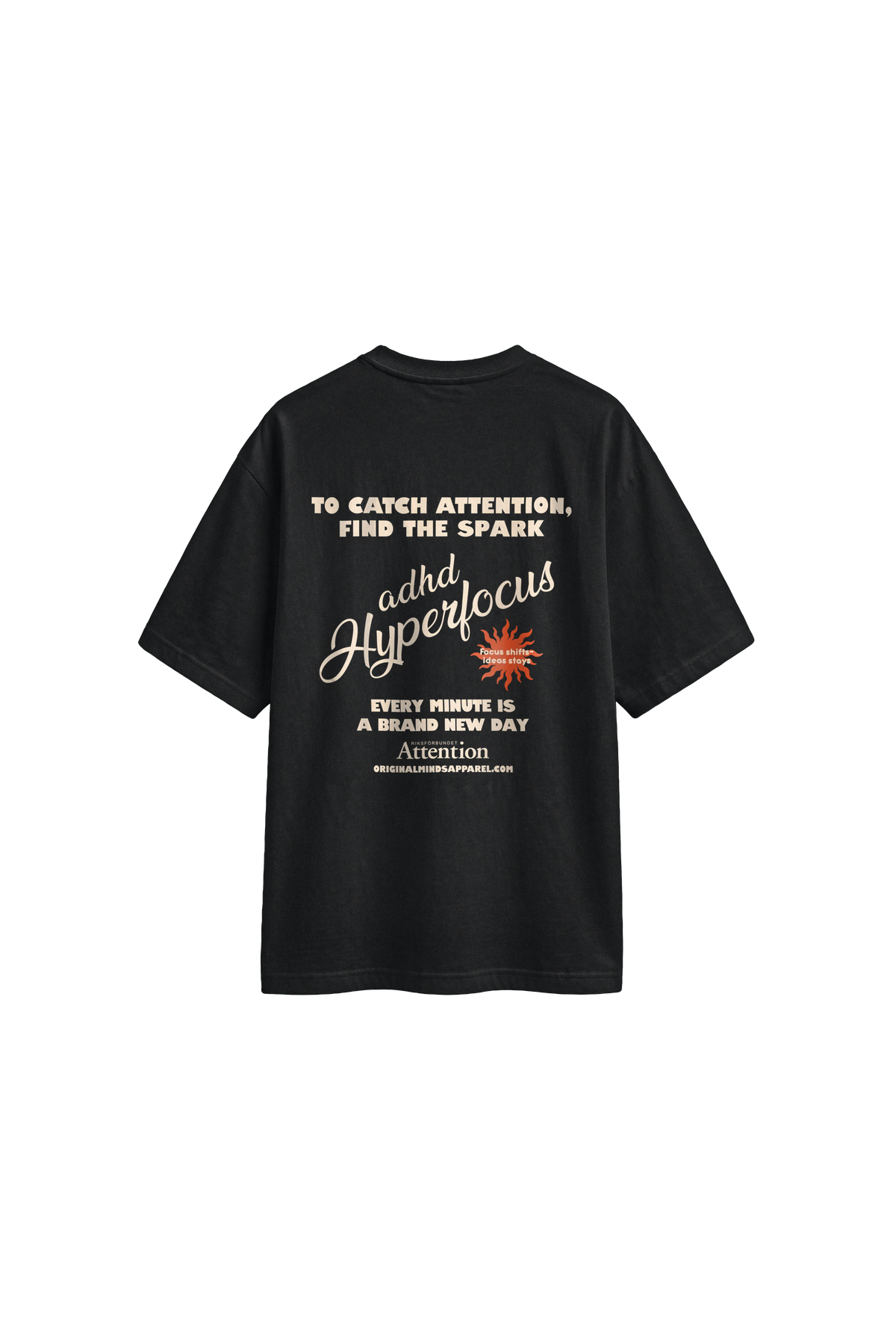 Attention adhd - Men's T-Shirt Oversized Fit back