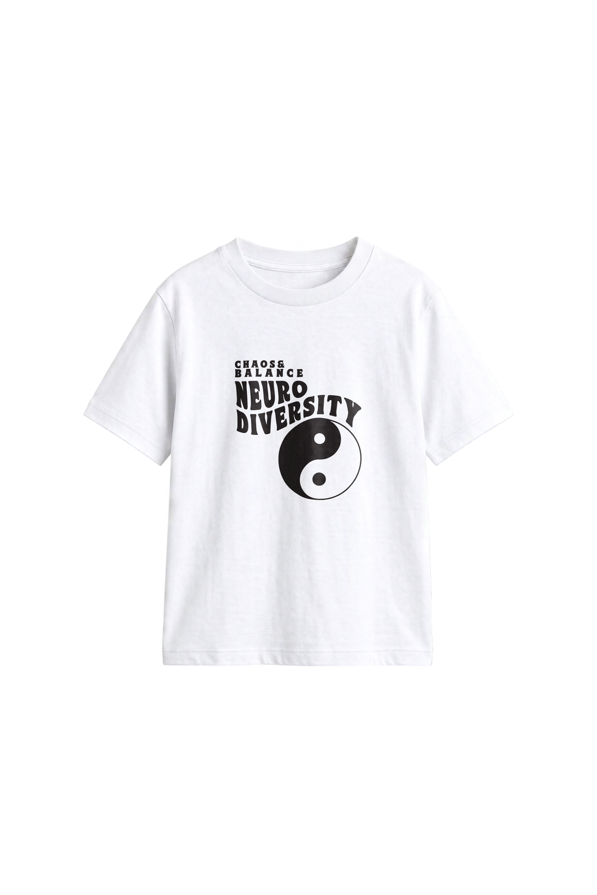 Neurodiversity Yin - Kids T-shirt White — front