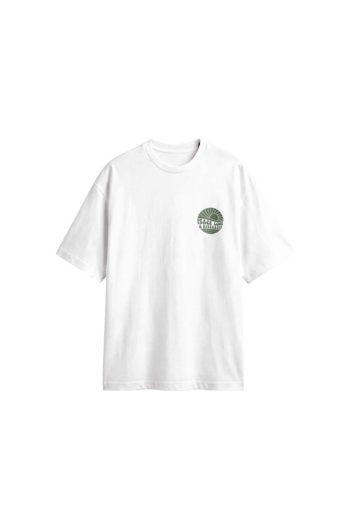 Peace Love Diversity - Men's T-Shirt Oversized Fit front