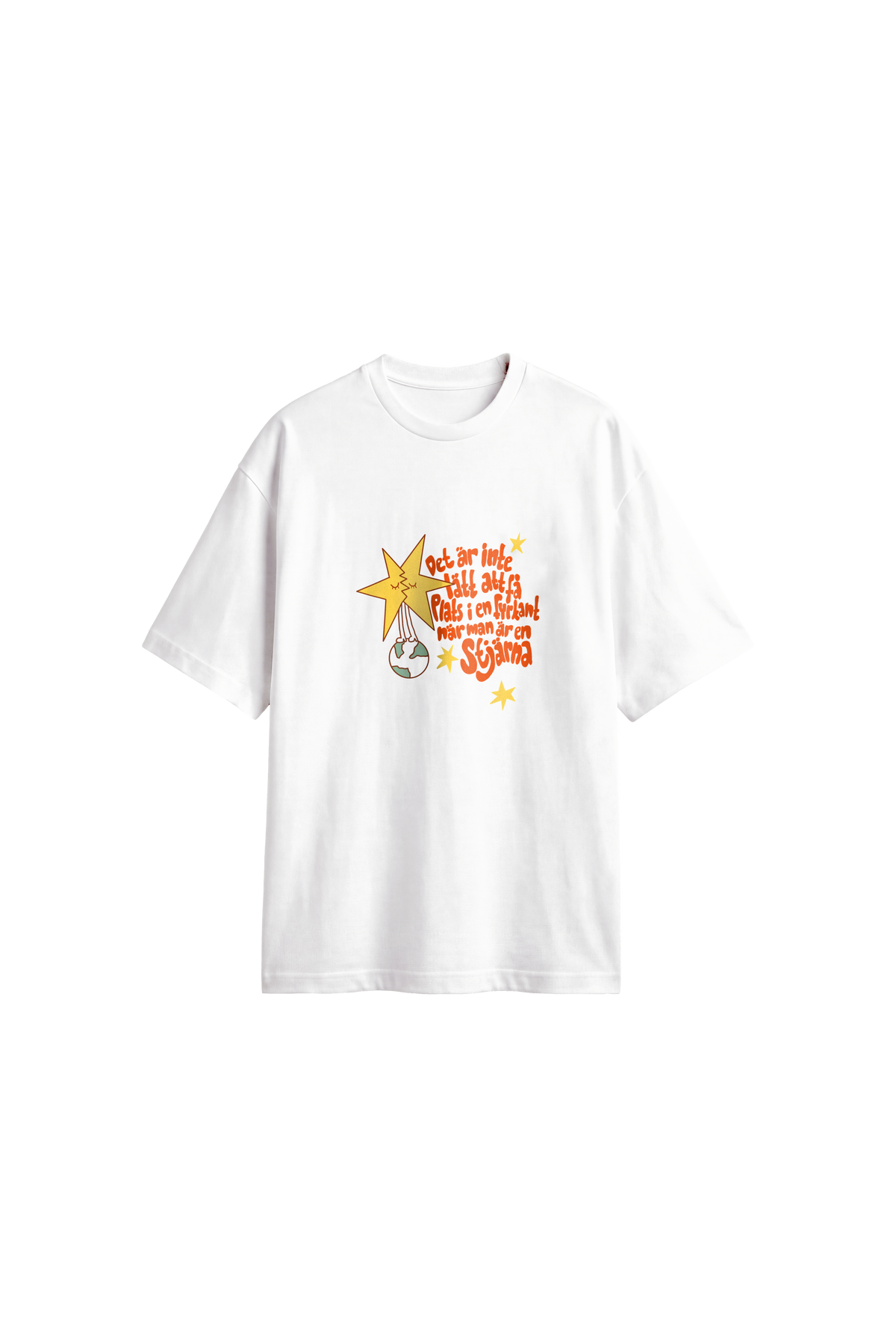 Stjärna i en fyrkant - Men's T-Shirt Oversized Fit front