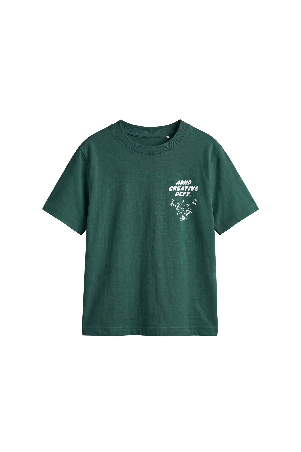 ADHD Creative Dept - Kids T-shirt Bottle Green — front
