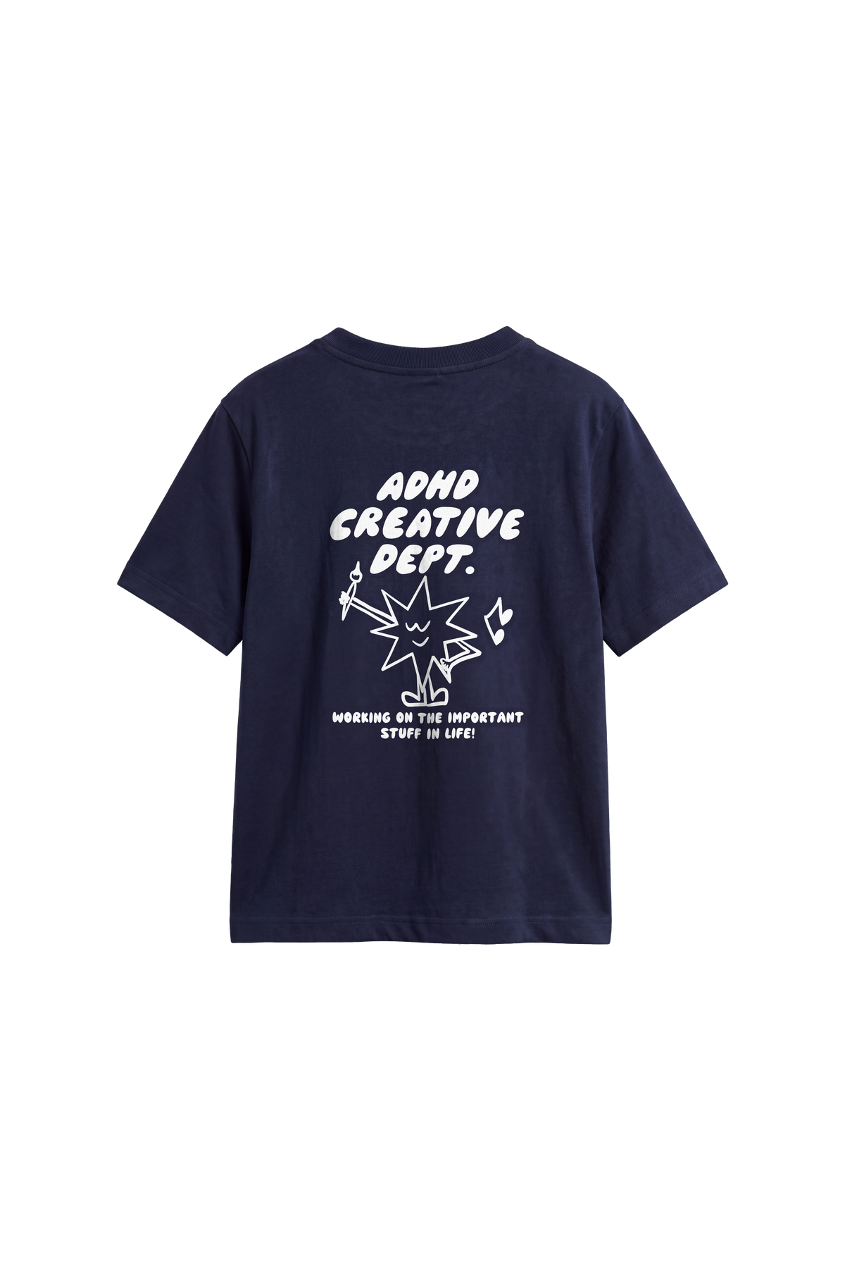 ADHD Creative Dept - Kids T-shirt French Navy — back