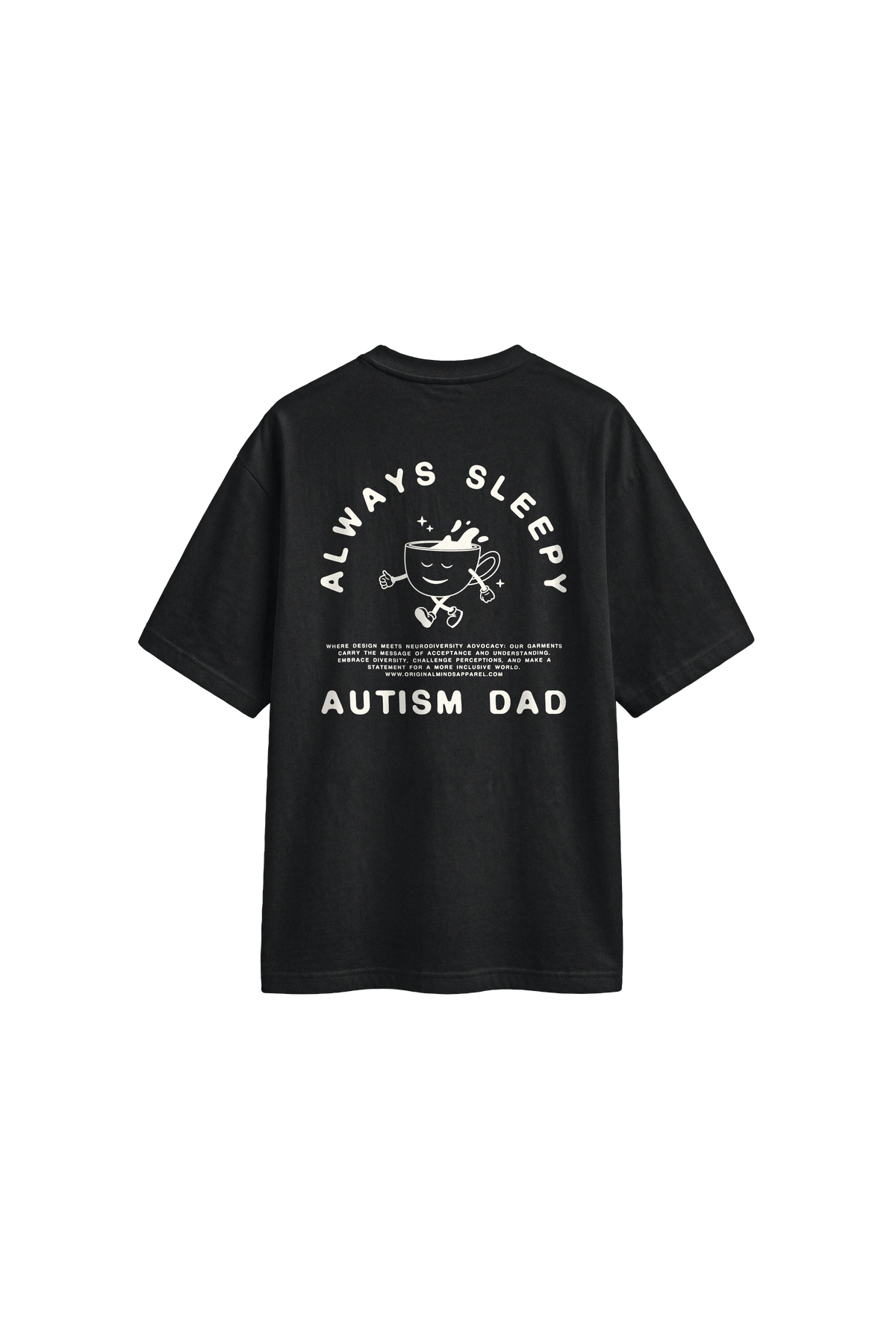 Always Sleepy Autism Dad - Men's T-Shirt Oversized Fit · back