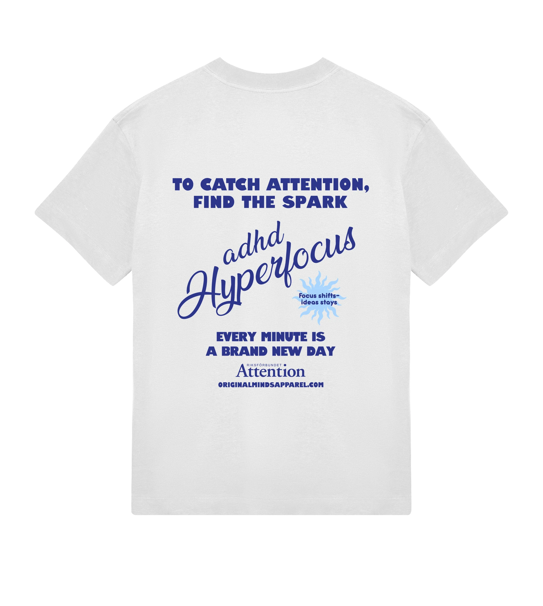 Attention adhd -  Men’s T-shirt boxy fit — back