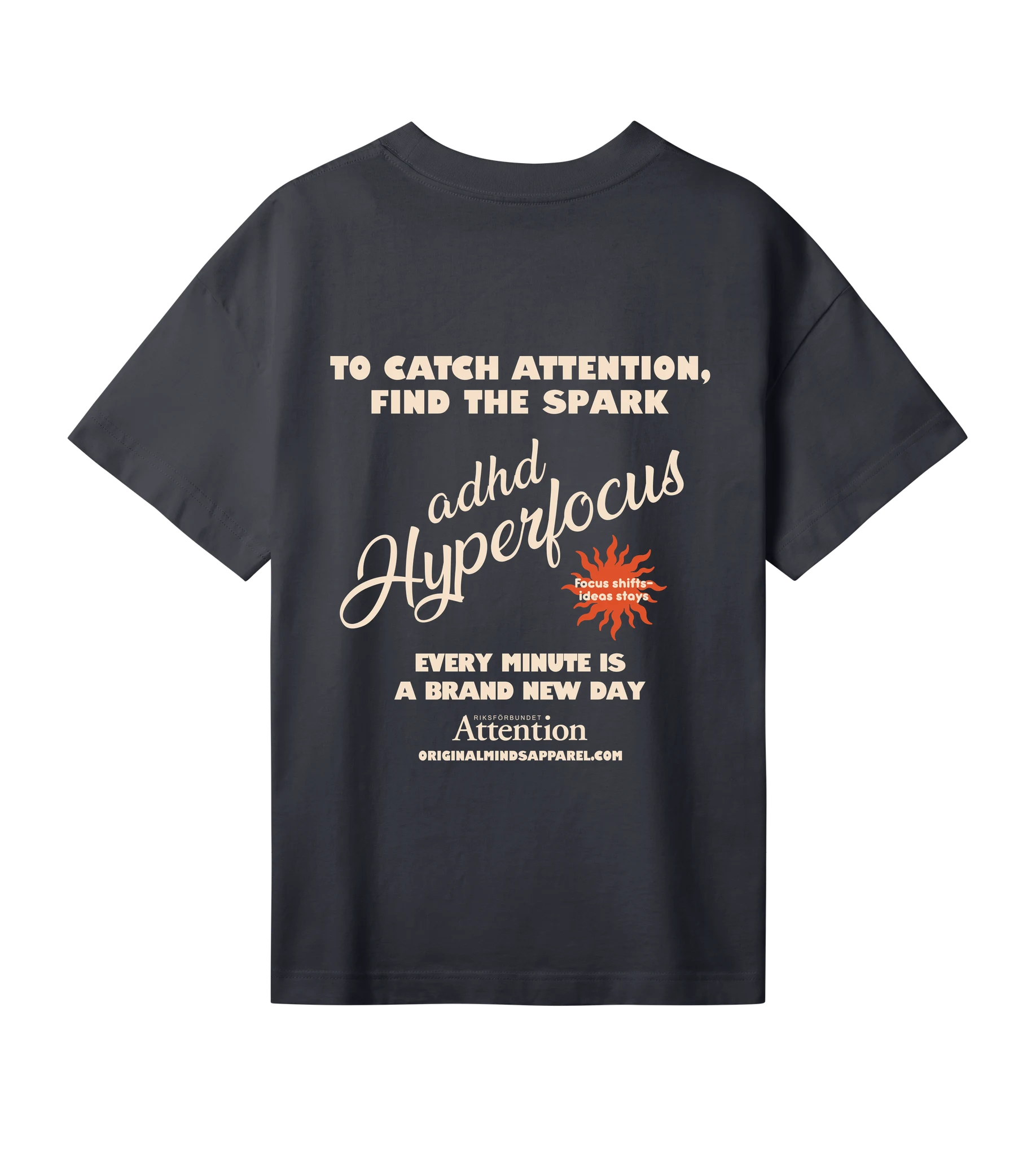 Attention adhd - Women’s T-shirt oversized fit — back