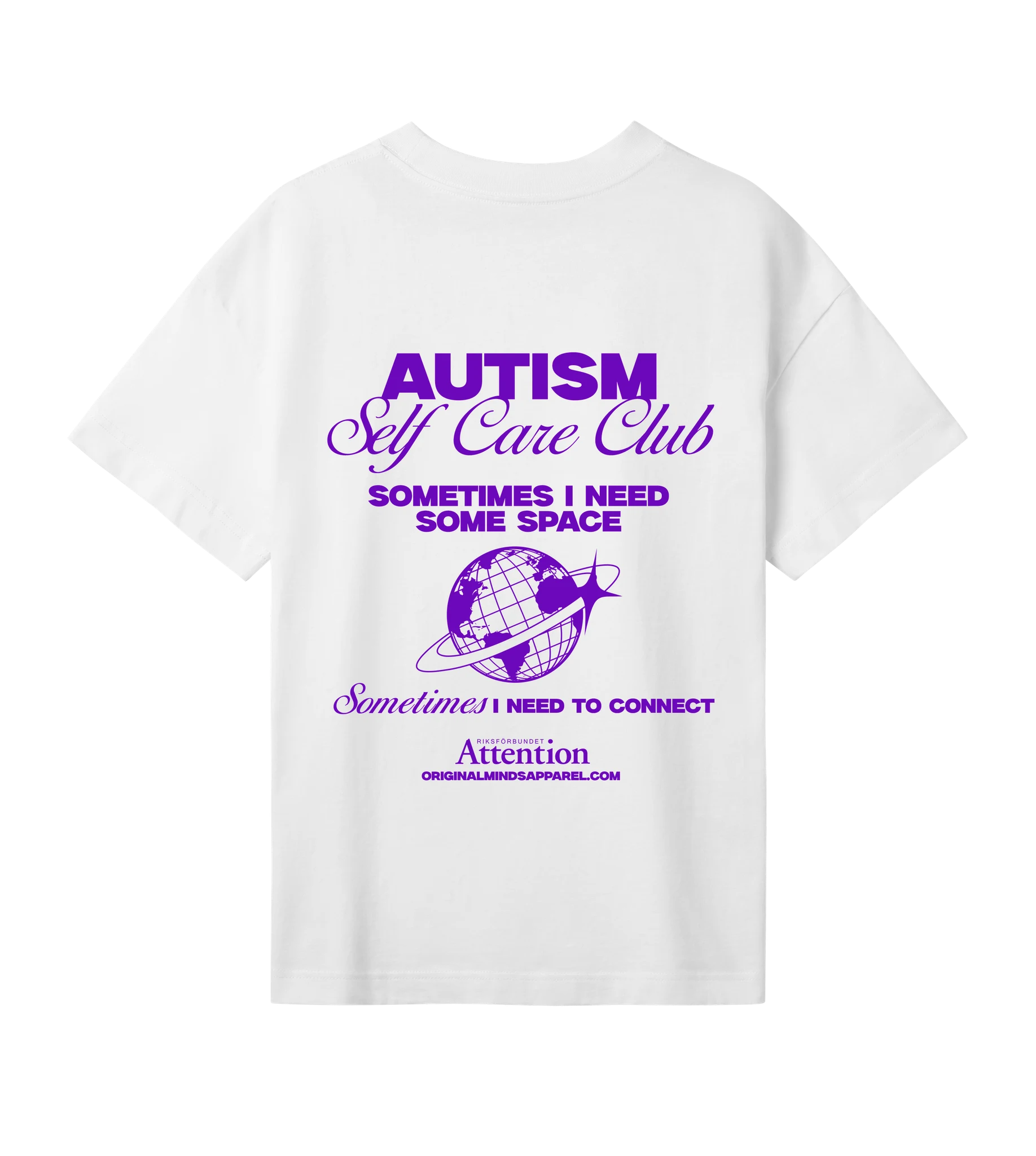 Attention Autism - Women’s T-shirt oversized fit — back