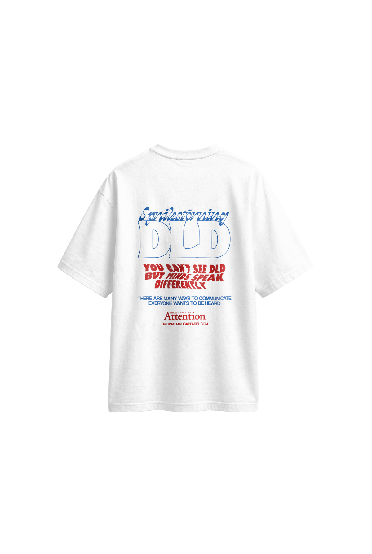 Attention DLD - Men's T-Shirt Oversized Fit back