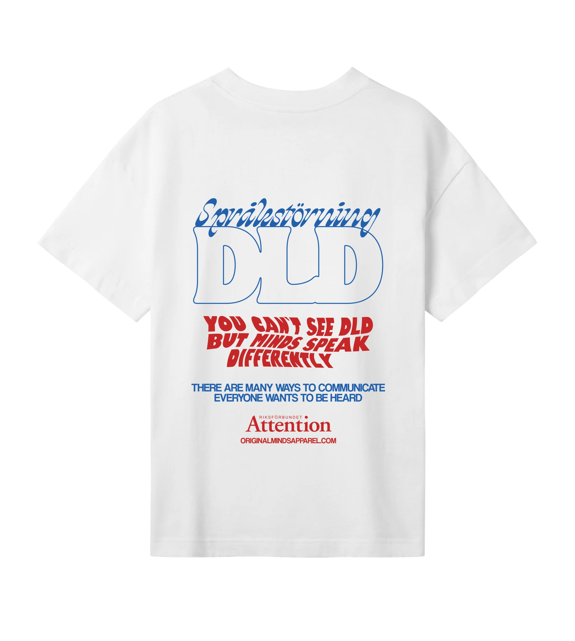 Attention DLD - Women’s T-shirt oversized fit — back