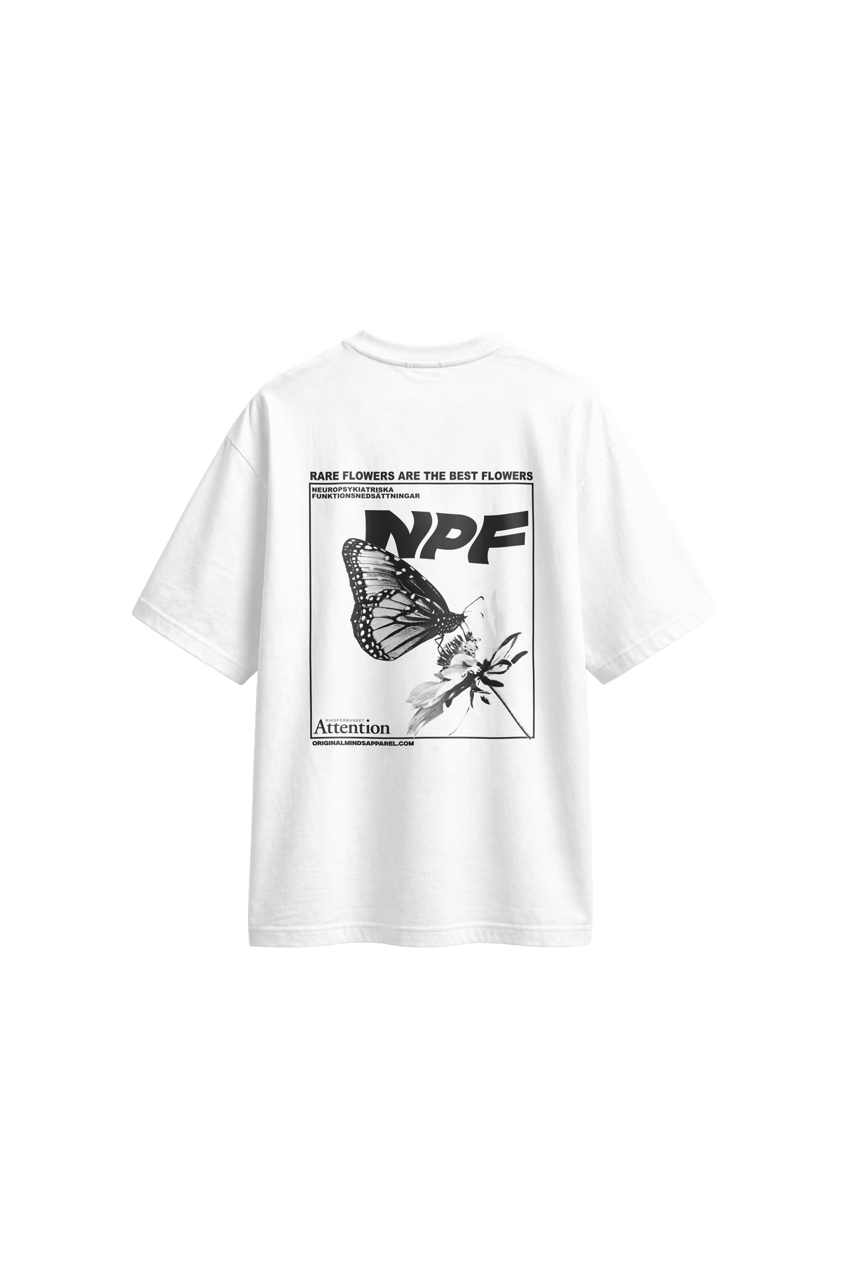 Attention NPF - Men's T-Shirt Oversized Fit back