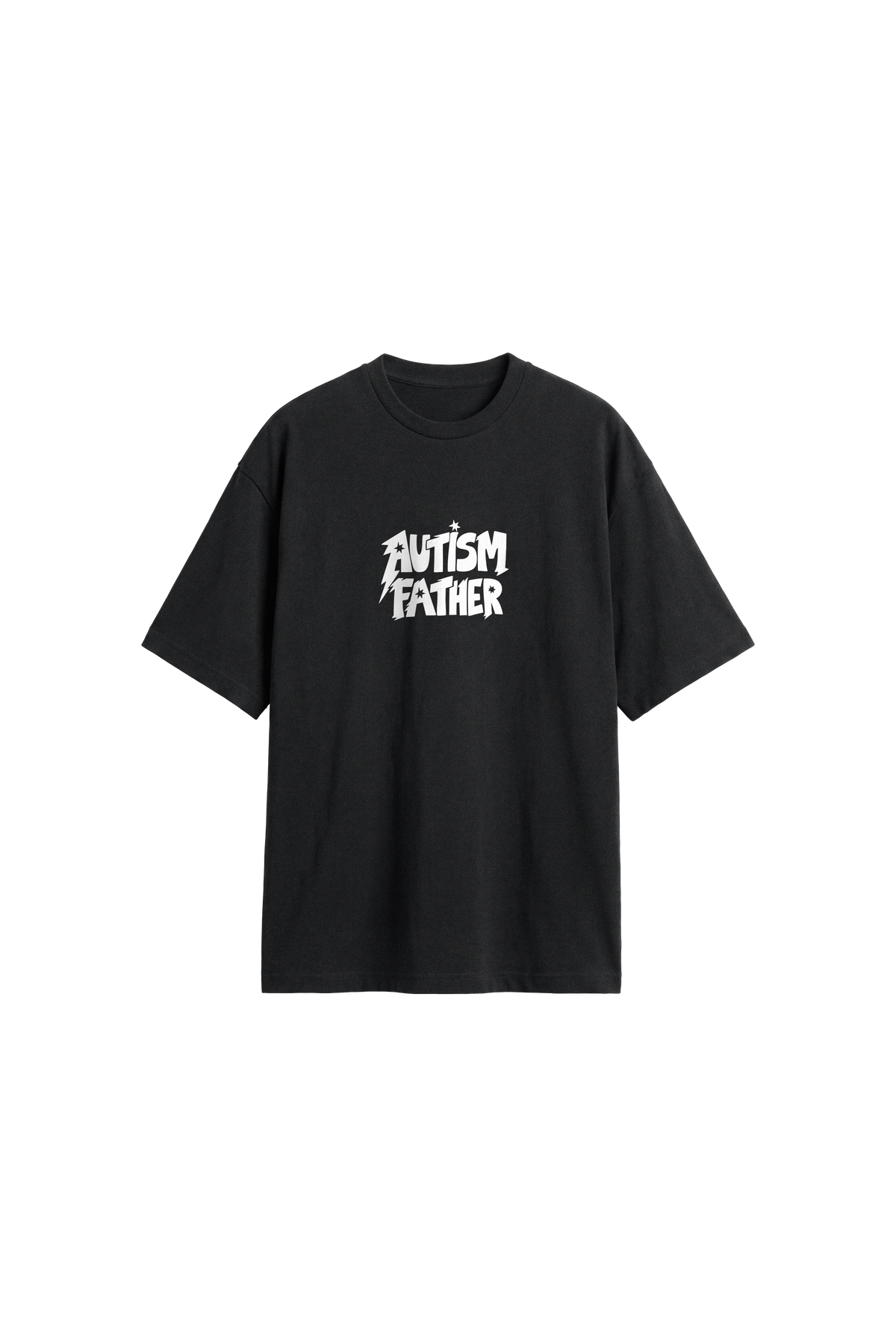 Autism Father - Men's T-Shirt Oversized Fit · Off black · front