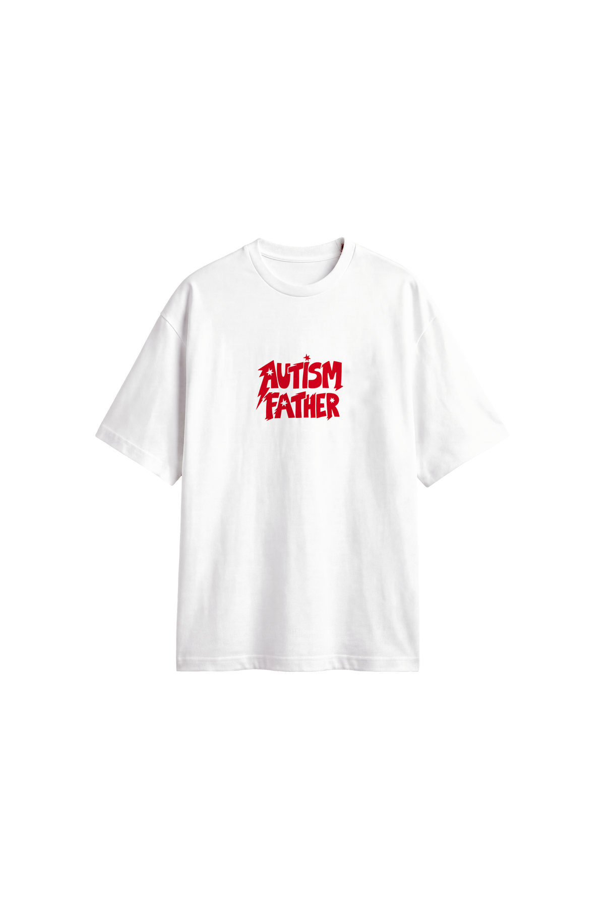 Autism Father - Men's T-Shirt Oversized Fit — Off white — front