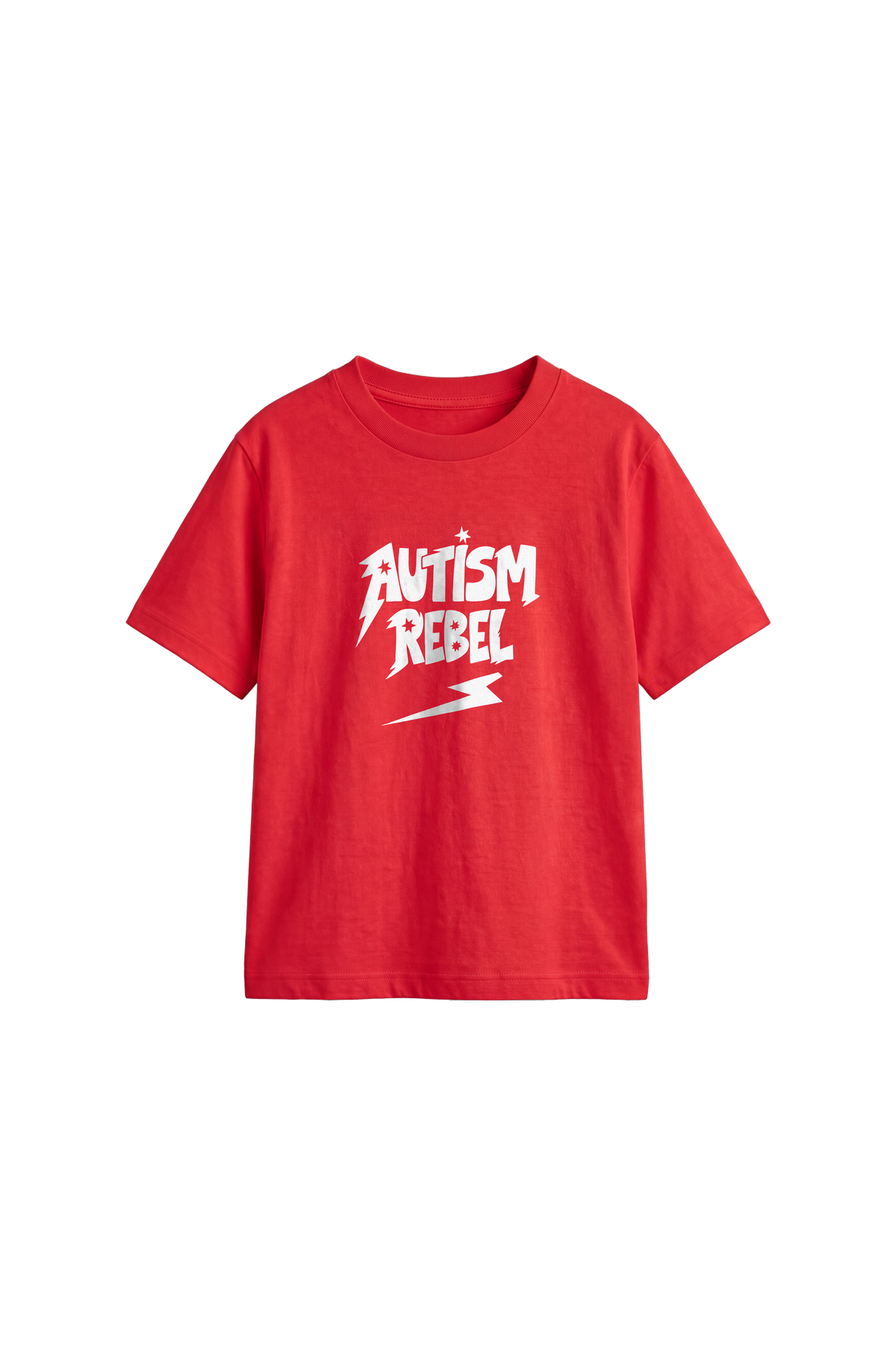 Autism Rebel - Kids T-shirt Bright Red — front