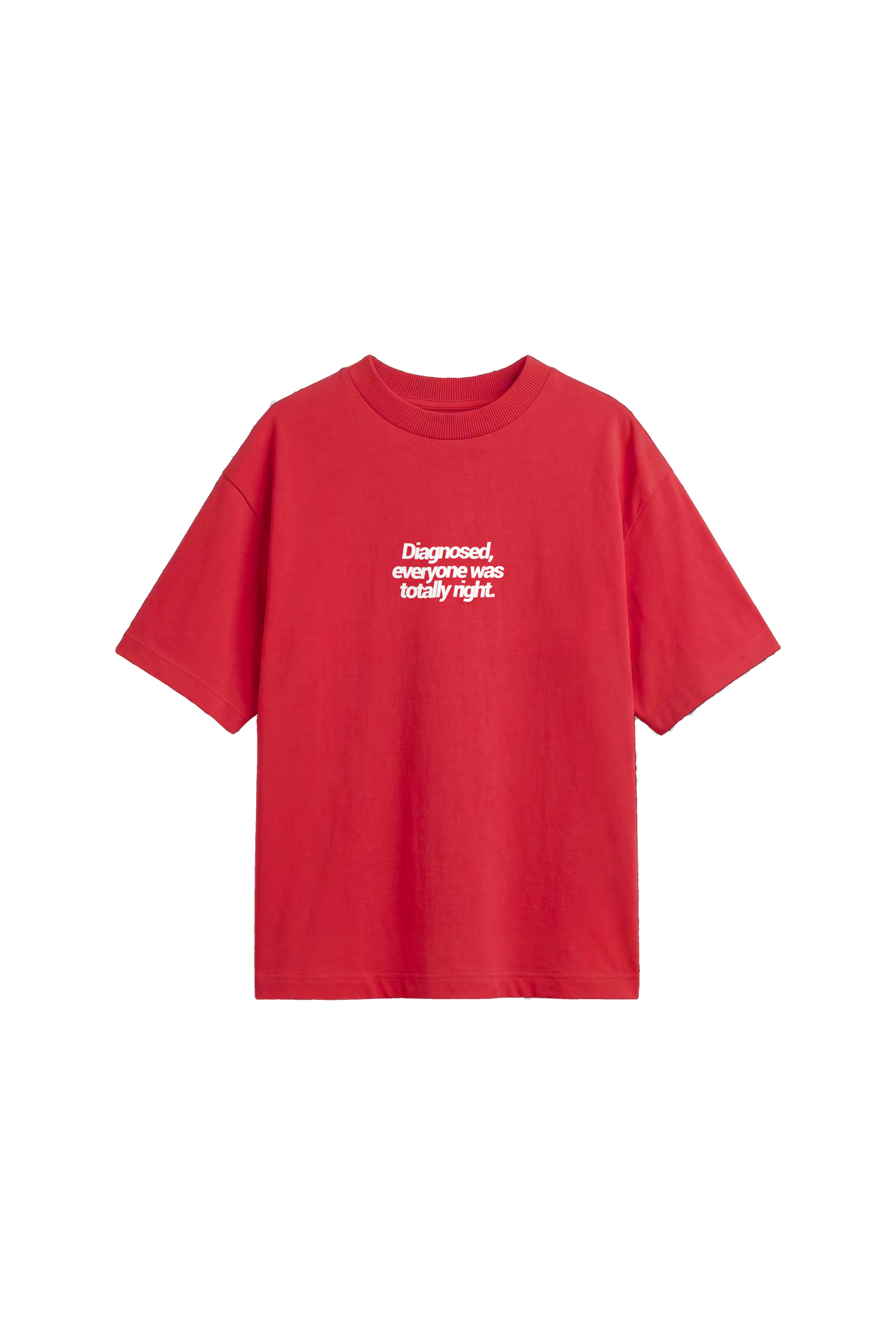 Diagnosed - Women's T-shirt Oversized Fit · Red · front
