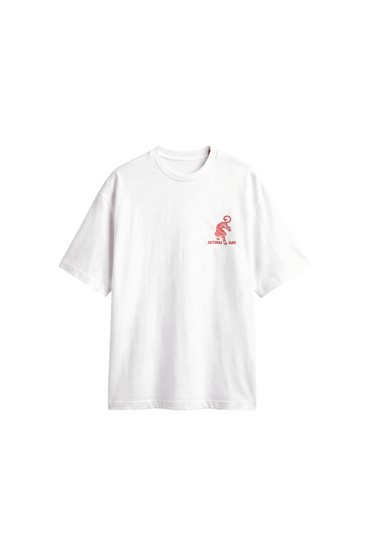 Divine Fearless Autism Dad - Men's T-Shirt Oversized Fit front