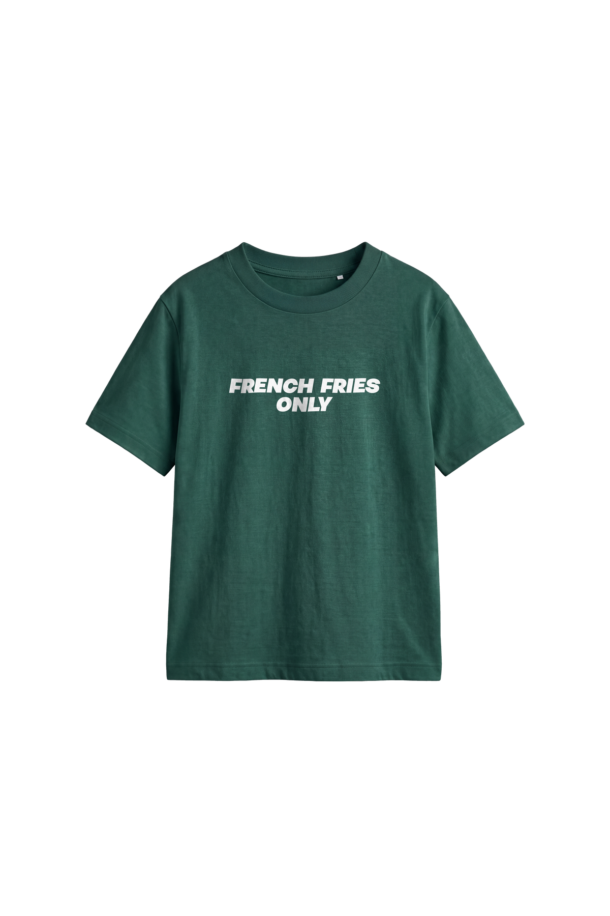 French fries only - Kids T-shirt Bottle Green — front