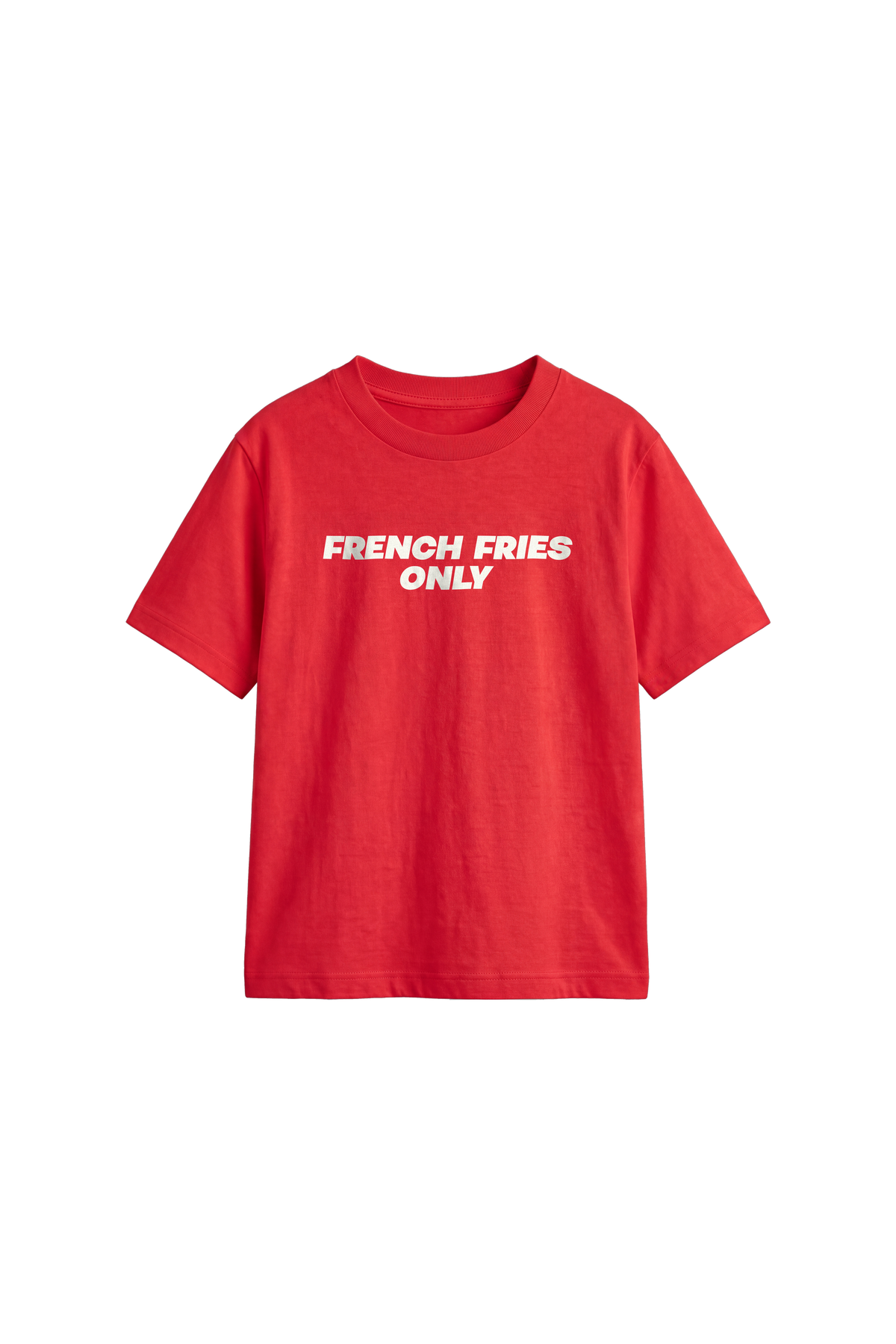 French fries only - Kids T-shirt Bright Red — front