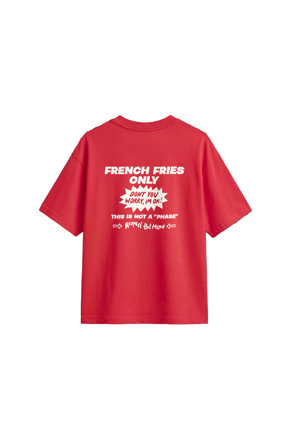 French Fries Only - Womens T-shirt Loose Fit — back