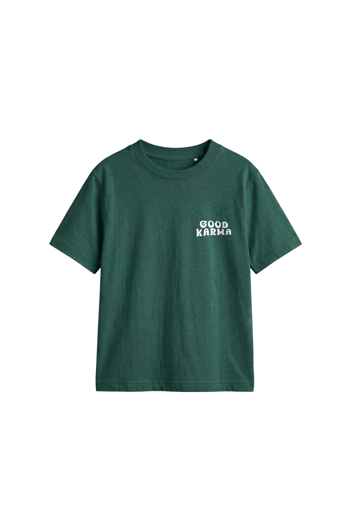 Good Karma - Kids T-shirt Bottle Green — front