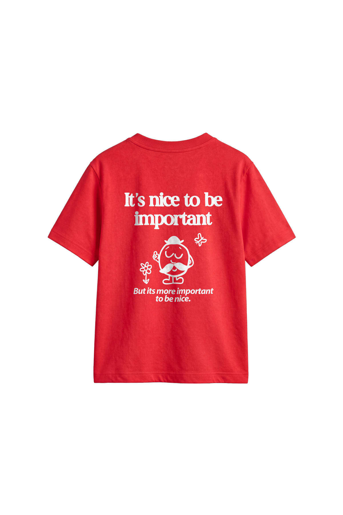 Important to be nice - Kids T-shirt Bright Red — back