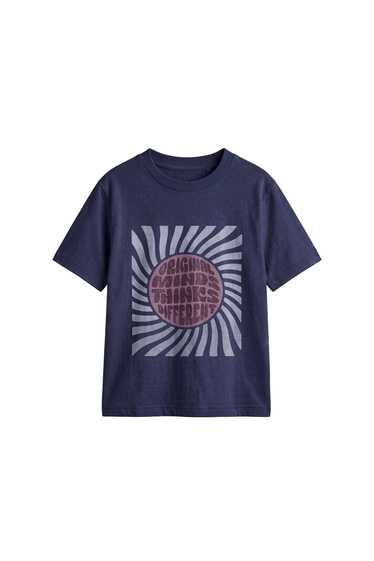 Original Minds Thinks Different - Kids T-shirt French Navy — front