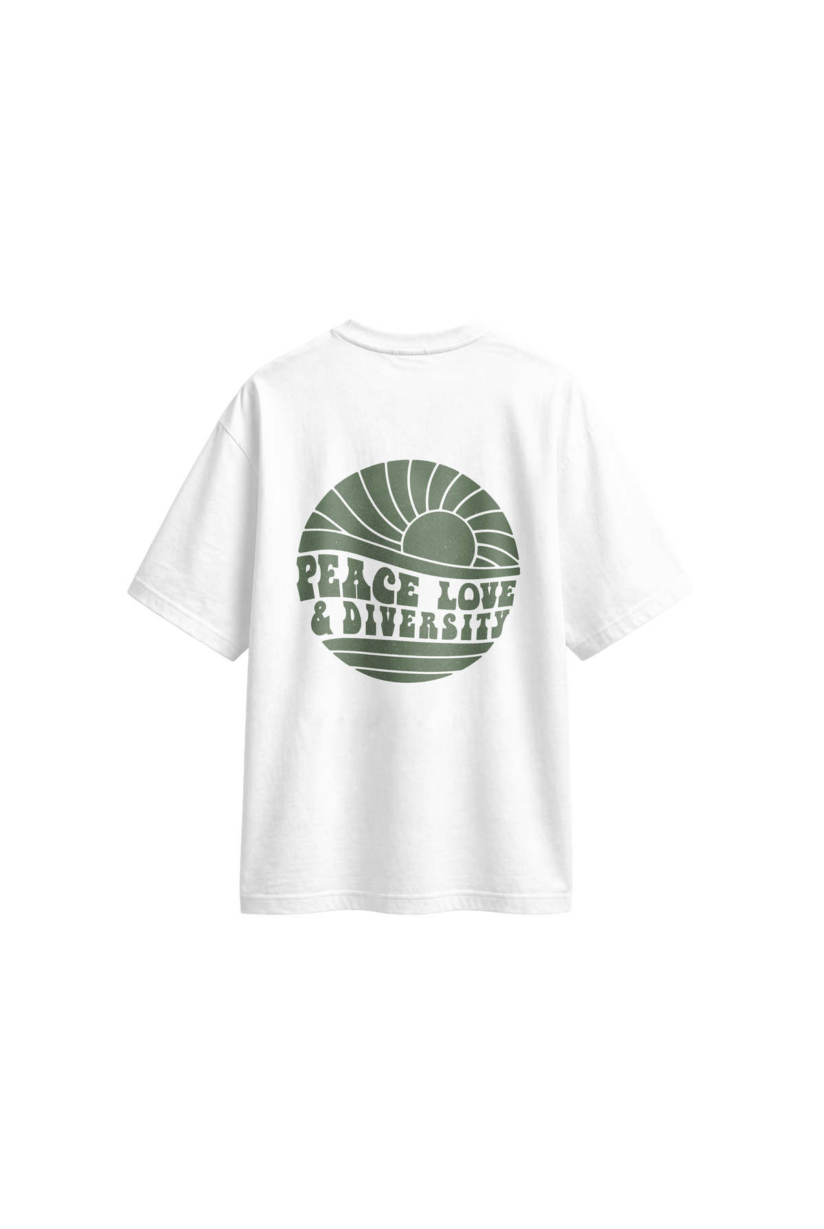 Peace Love Diversity - Men's T-Shirt Oversized Fit back