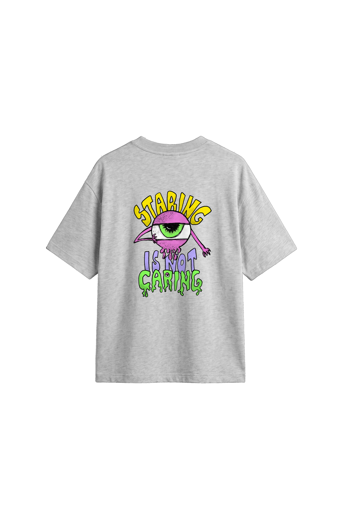 Staring Is Not Caring - Womens T-shirt Loose Fit — back