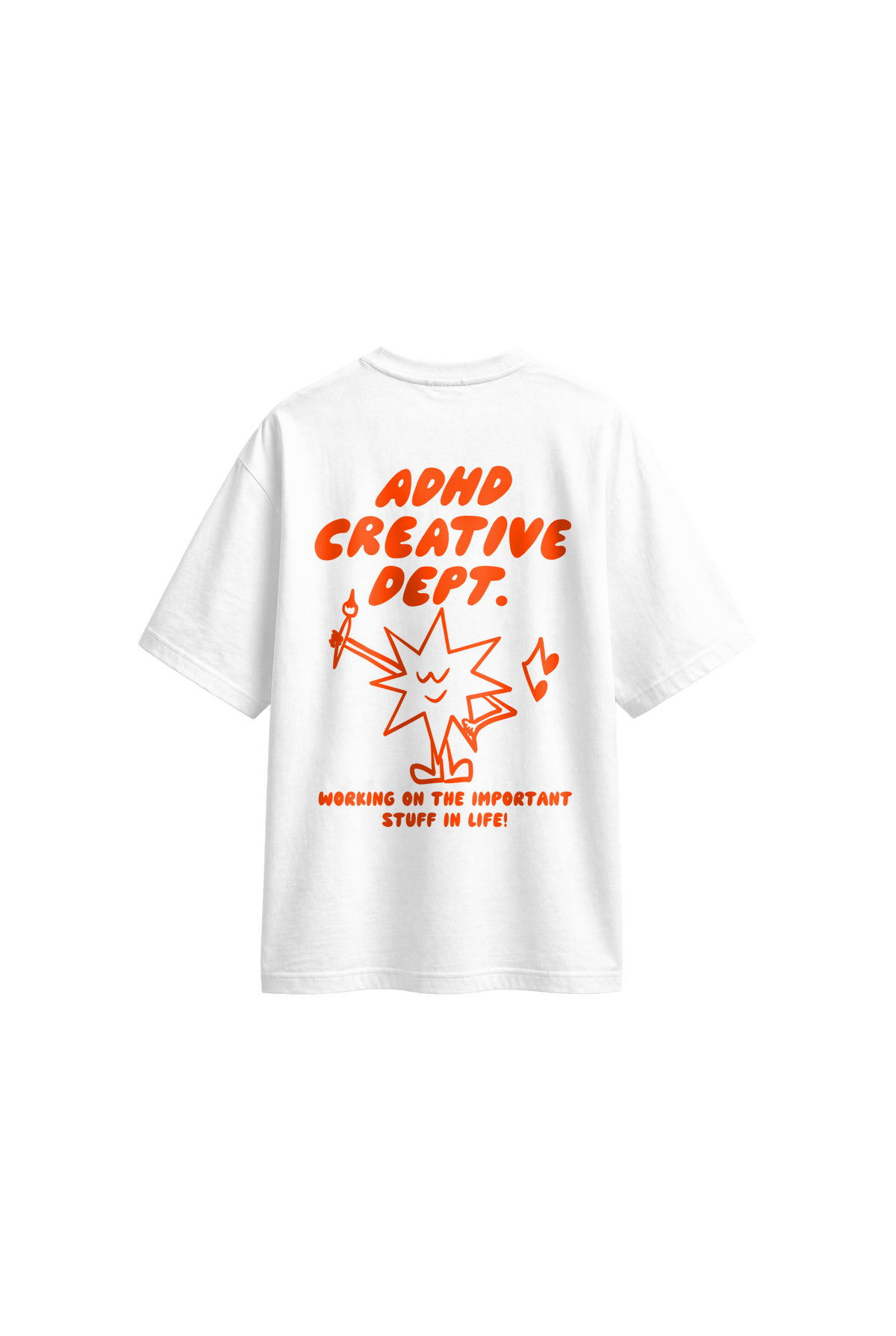 ADHD Creative Dept - Mens Oversized T-shirt back