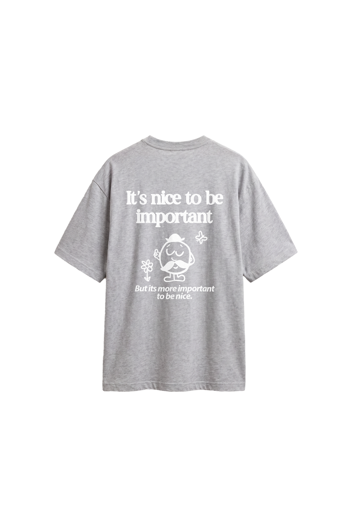 Important To Be Nice - Mens Oversized T-shirt back