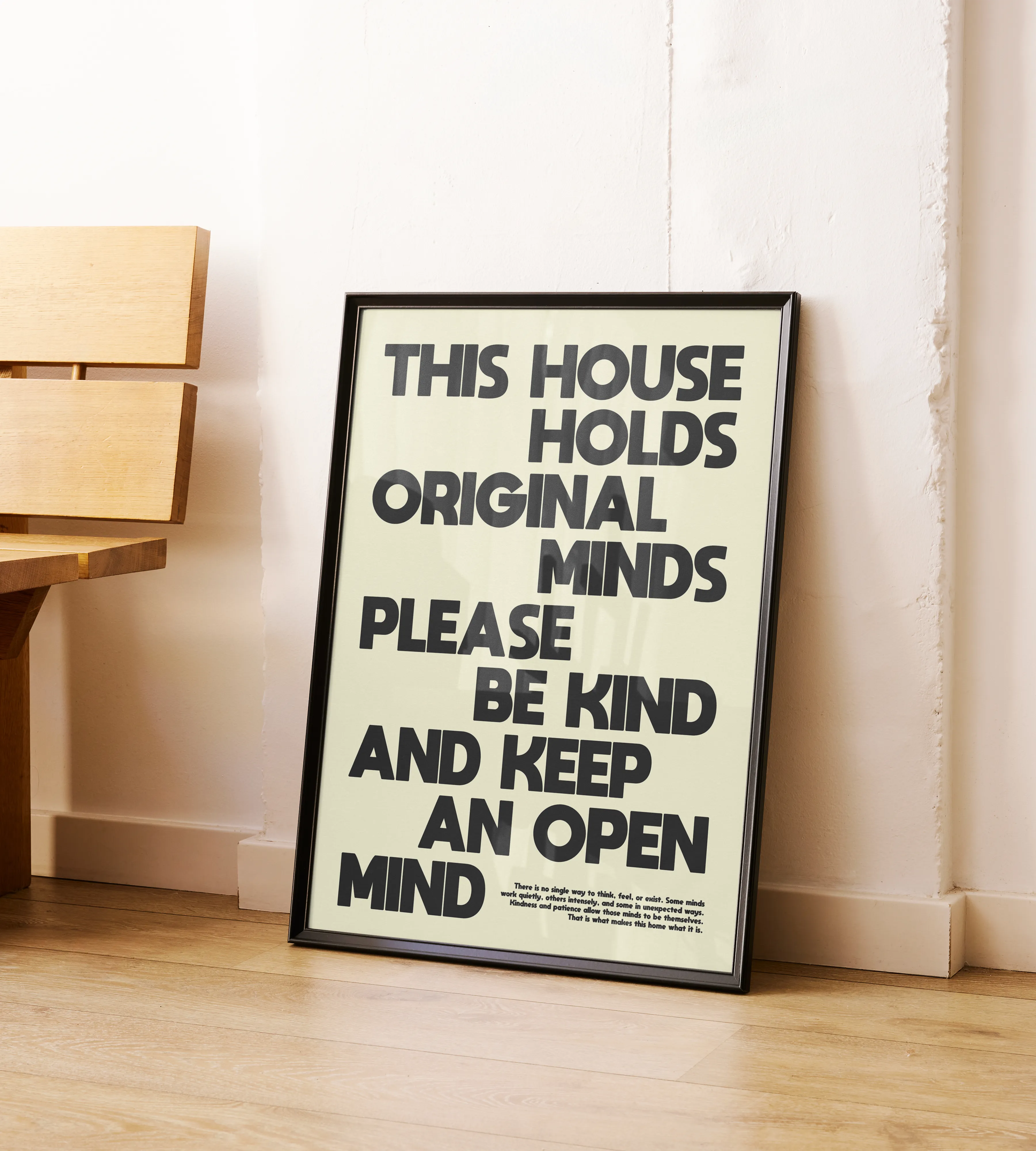 This House Holds Original Minds - Poster