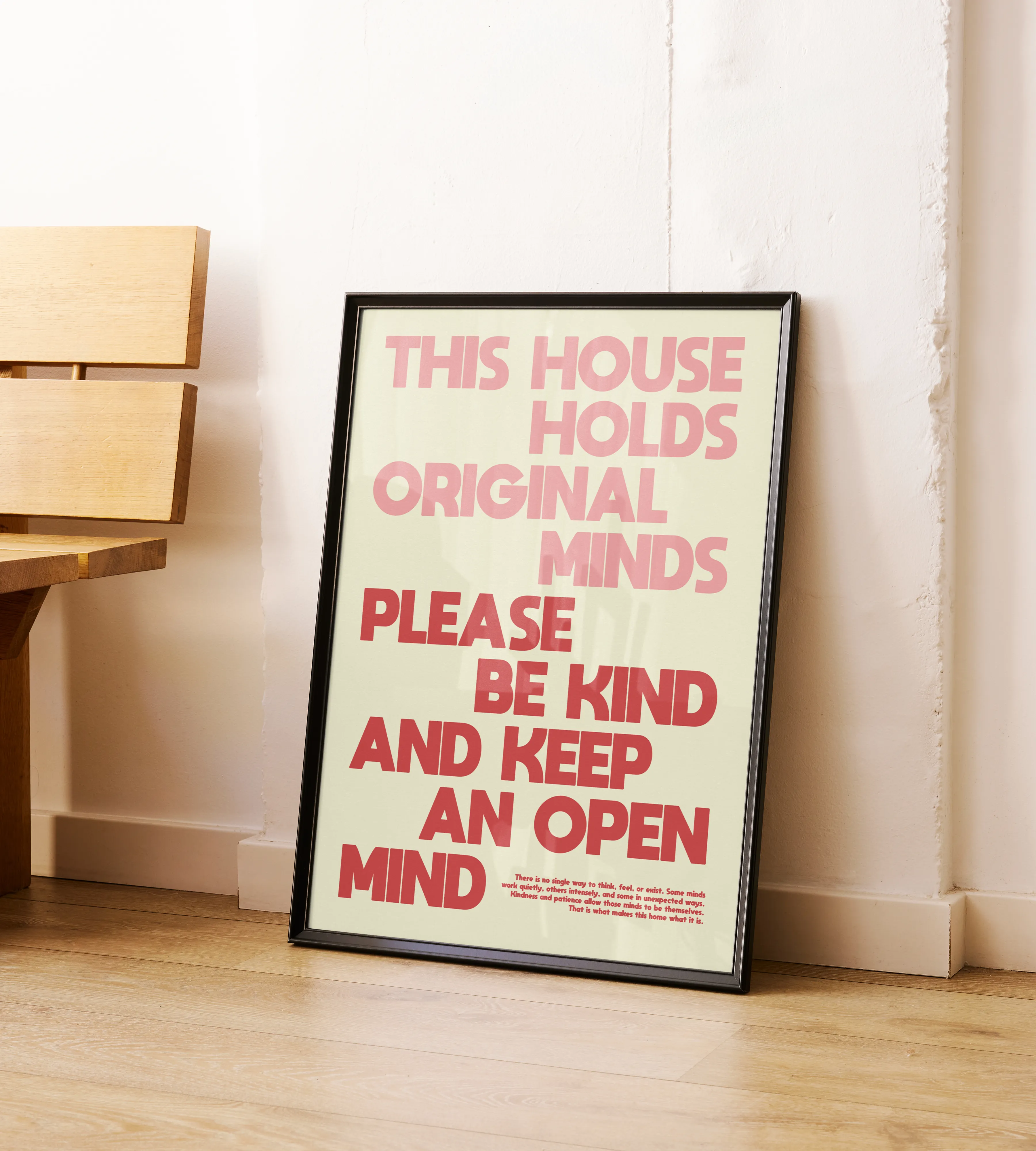 This House Holds Original Minds - Poster