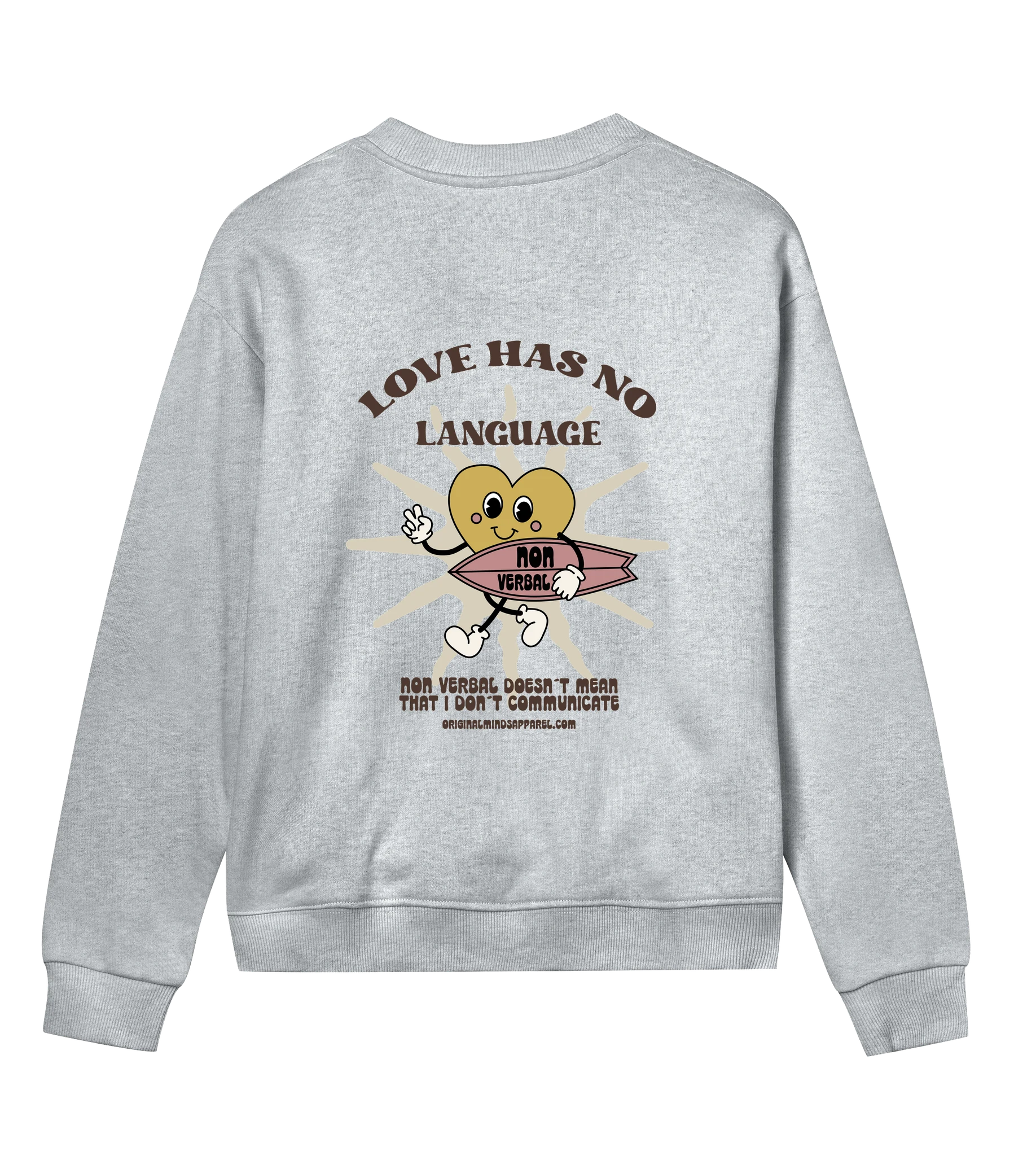 Verbal surf - Women’s Sweatshirt regular fit — back
