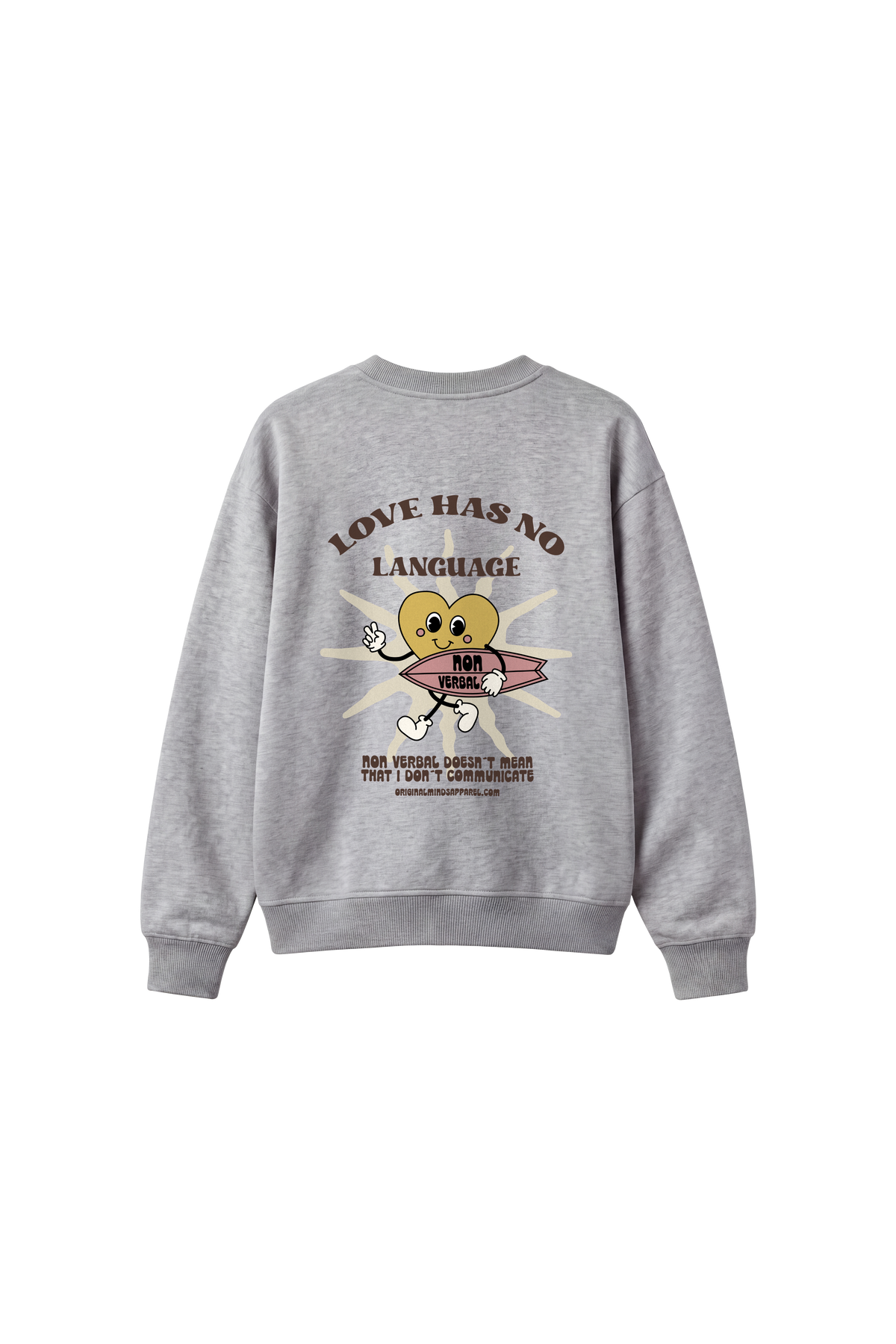 Verbal surf - Women’s Sweatshirt regular fit — back
